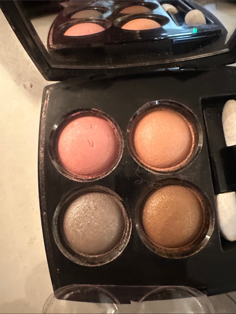 New CHANEL Vintage Eye shadow duo blush . Chanel 4 lipsticks - Picture 2 of 11